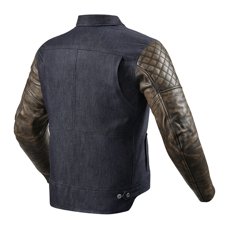 Revit Crossroads Blau-Braun Motorradjacke Ausverkauf