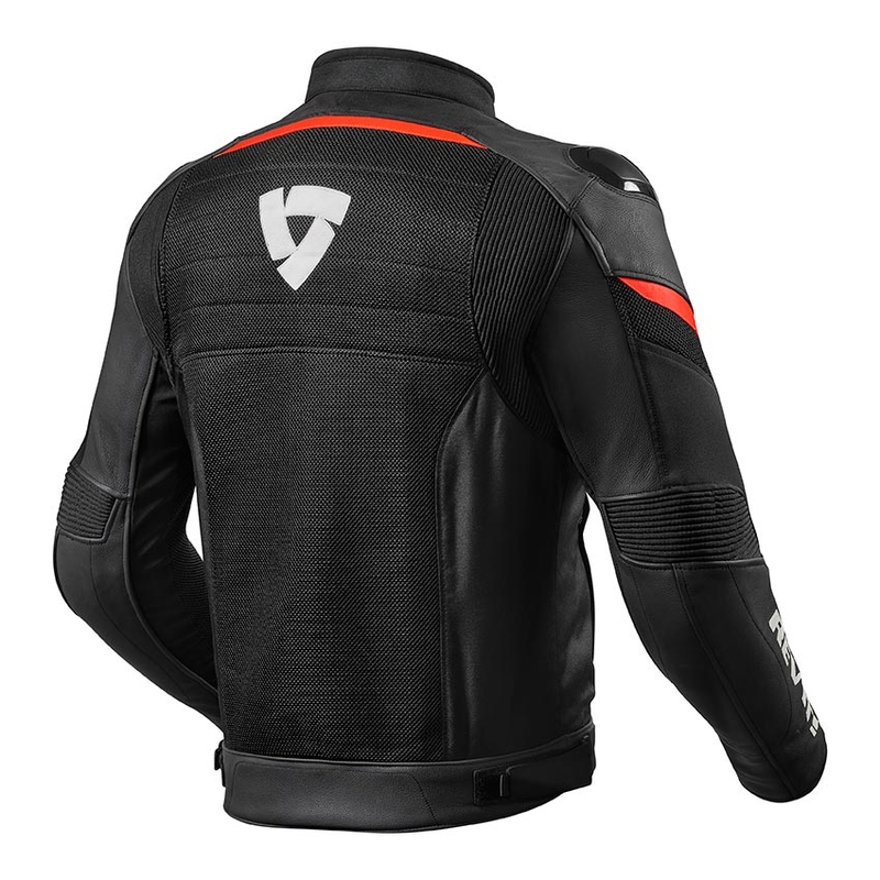 Revit Mantis Schwarz-Neon Rot Motorradjacke Ausverkauf