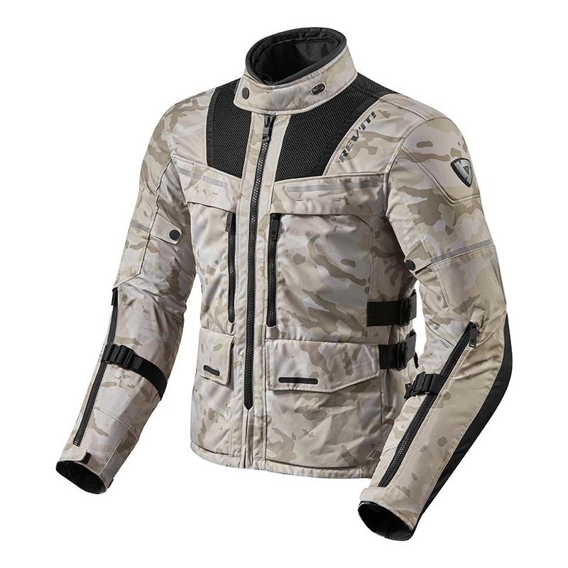 Revit Offtrack Motorradjacke Sand schwarz Ausverkauf