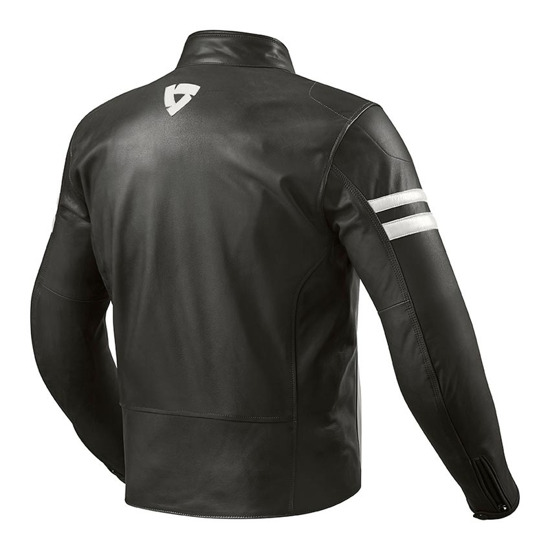 Revit Prometheus Schwarz-Weiß-Motorradjacke Ausverkauf