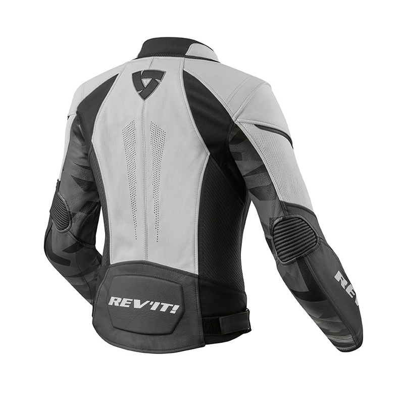 Damen Revit Xena 3 Motorradjacke weiß und schwarz Ausverkauf