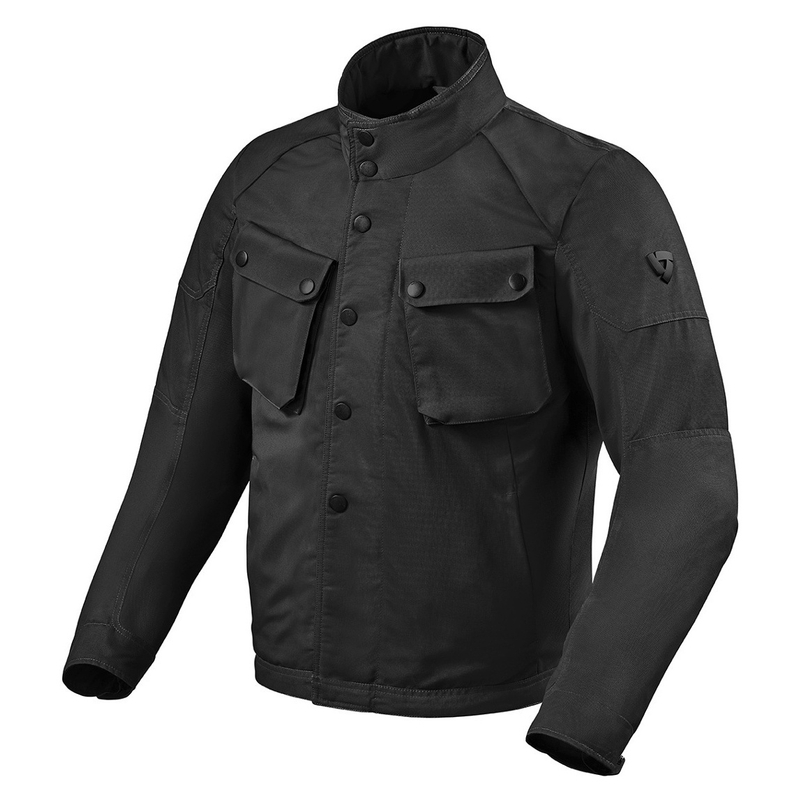 Revit Bowery Schwarz Motorradjacke Ausverkauf