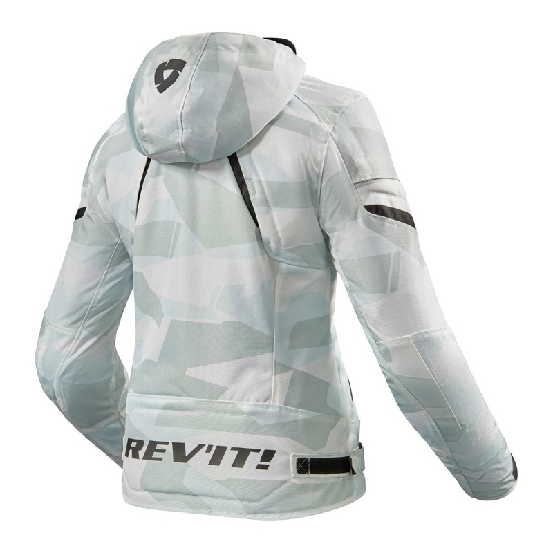 Revit Flare 2 Motorradjacke für Damen grau und weiß