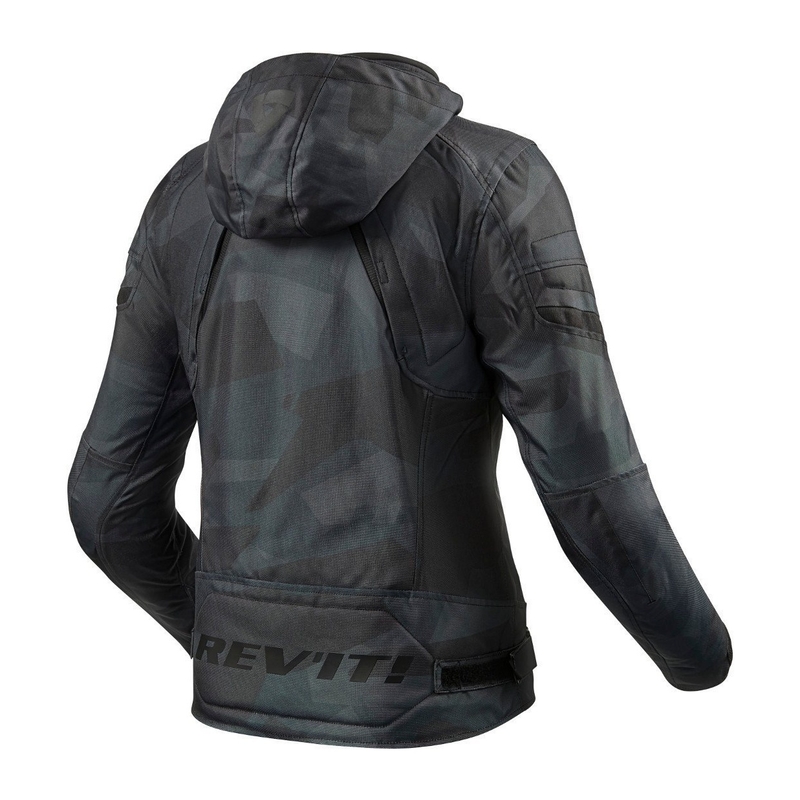 Revit Flare 2 schwarz-graue Motorradjacke für Frauen
