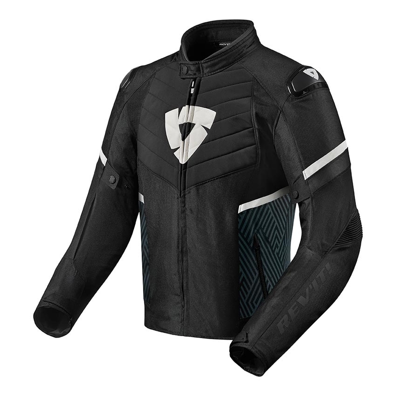 Revit Arc H2O schwarz und weiß Motorradjacke Ausverkauf