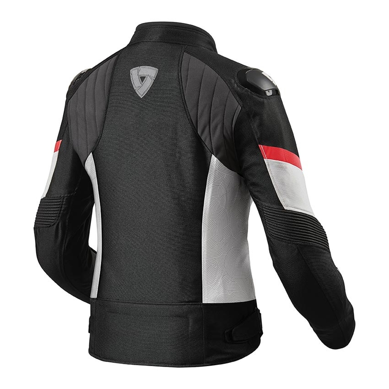 Frauen Revit Arc H2O Schwarz und Rot Motorrad Jacke Ausverkauf