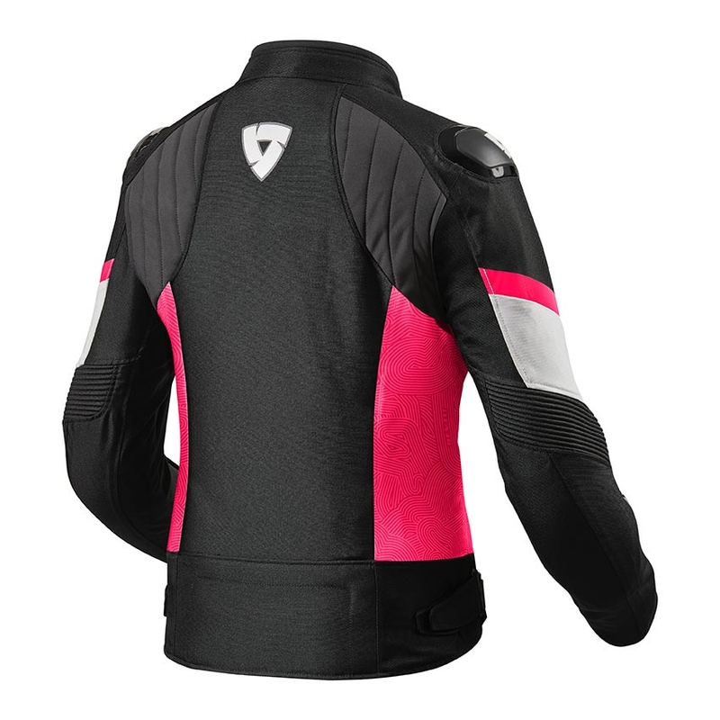 Damen Revit Arc H2O Schwarz und Rosa Motorrad Jacke Ausverkauf