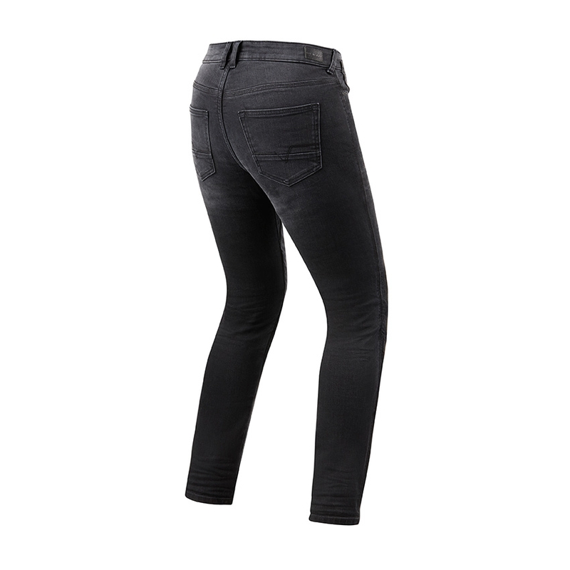 Damen Revit Victoria Grau Cropped Motorrad Jeans Ausverkauf