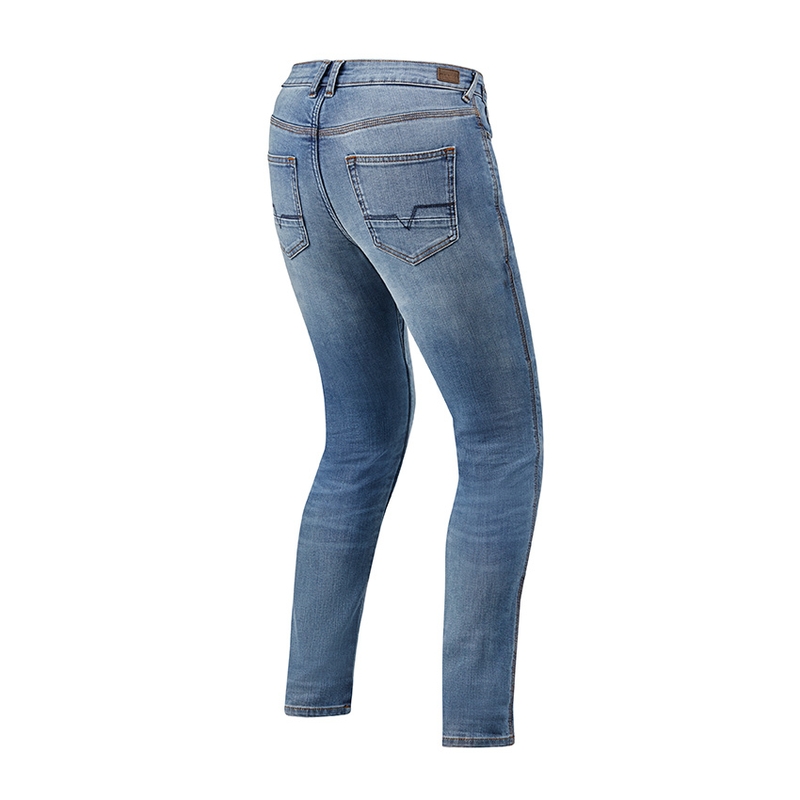 Damen Motorradjeans Revit Victoria hellblau verlängert Ausverkauf