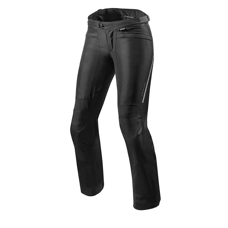 Revit Factor 4 Motorradhosen für Frauen Schwarz Gekürzt Ausverkauf