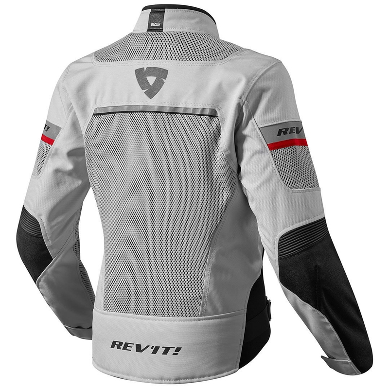 Frauen Revit Tornado 2 Silber und Schwarz Motorrad Jacke Ausverkauf