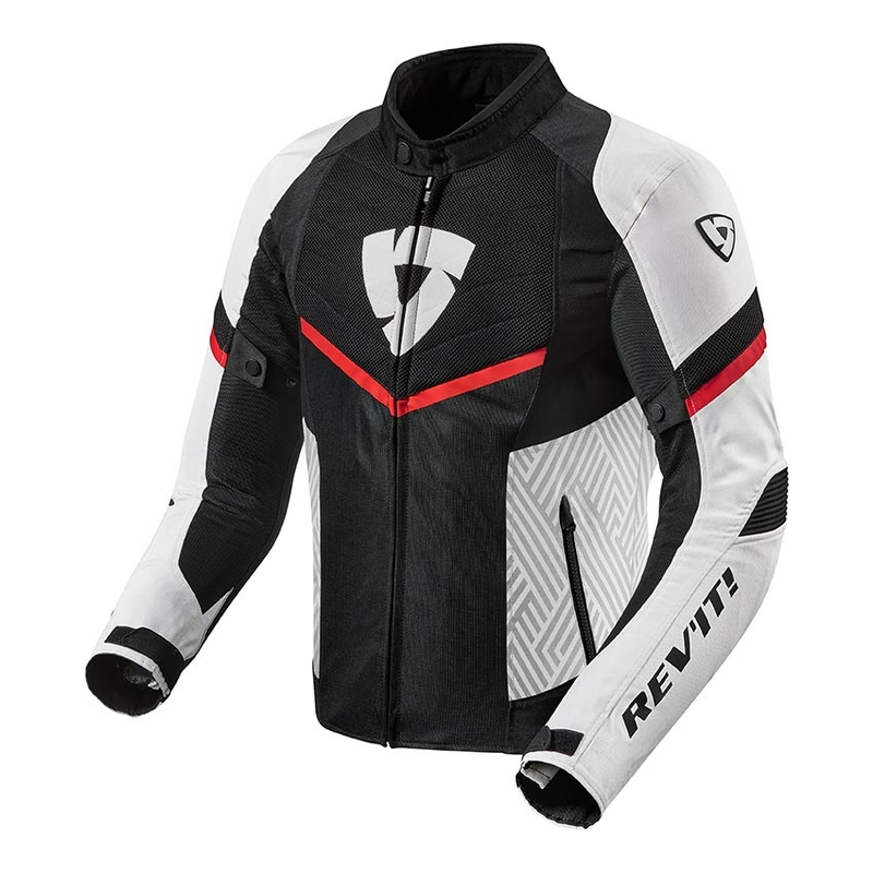 Revit Arc Air weiß und rot Motorrad Jacke Ausverkauf