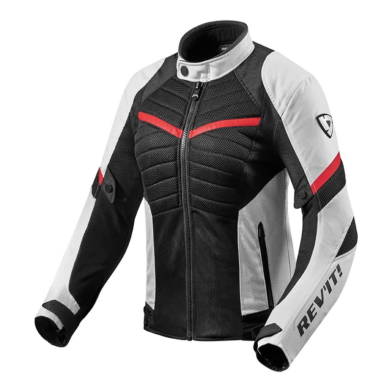 Women's Revit Arc Air Weiß und Rot Motorrad Jacke Ausverkauf