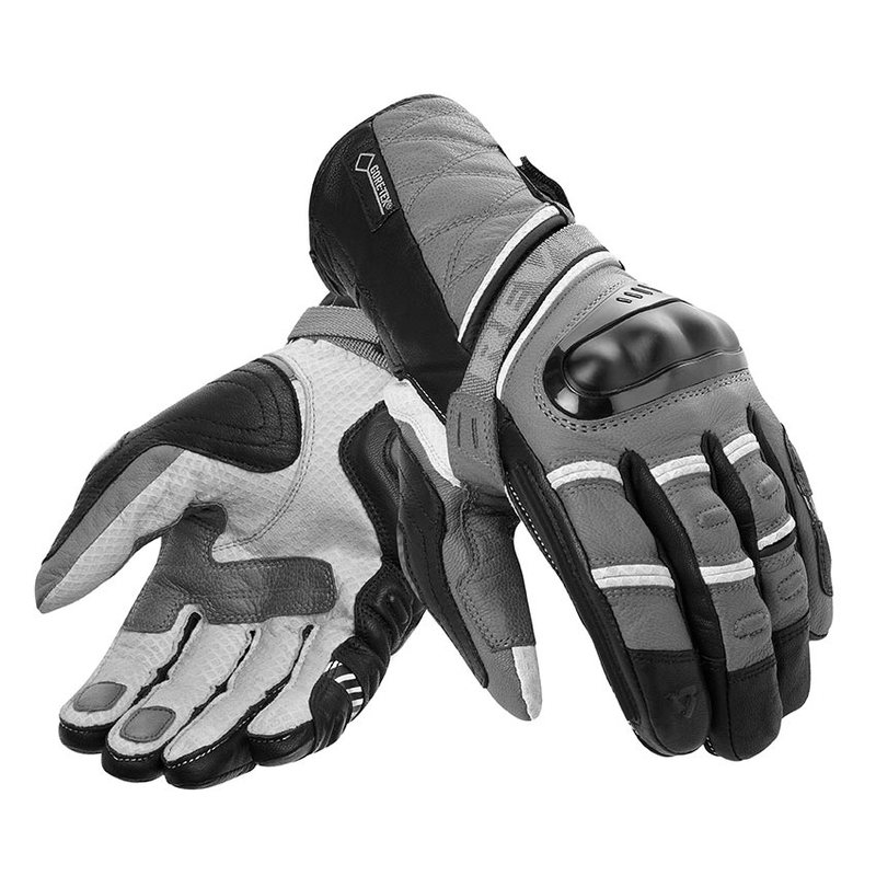 Revit Dominator GTX Motorradhandschuhe grau und silber Ausverkauf