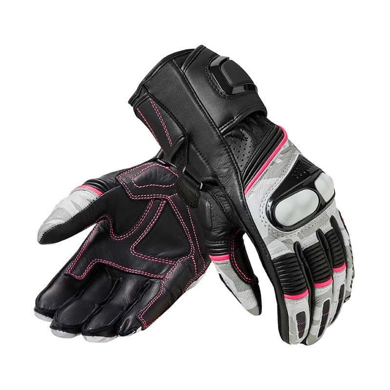 Revit Xena 3 schwarz-weiße Motorradhandschuhe für Damen Ausverkauf