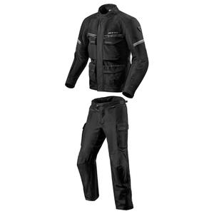 Revit Outback 3 schwarz-silberner Motorradoverall für Männer Ausverkauf