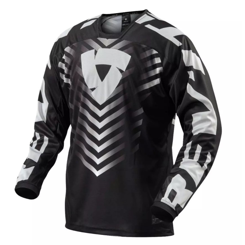 Motocross Trikot Revit Rough schwarz und weiß