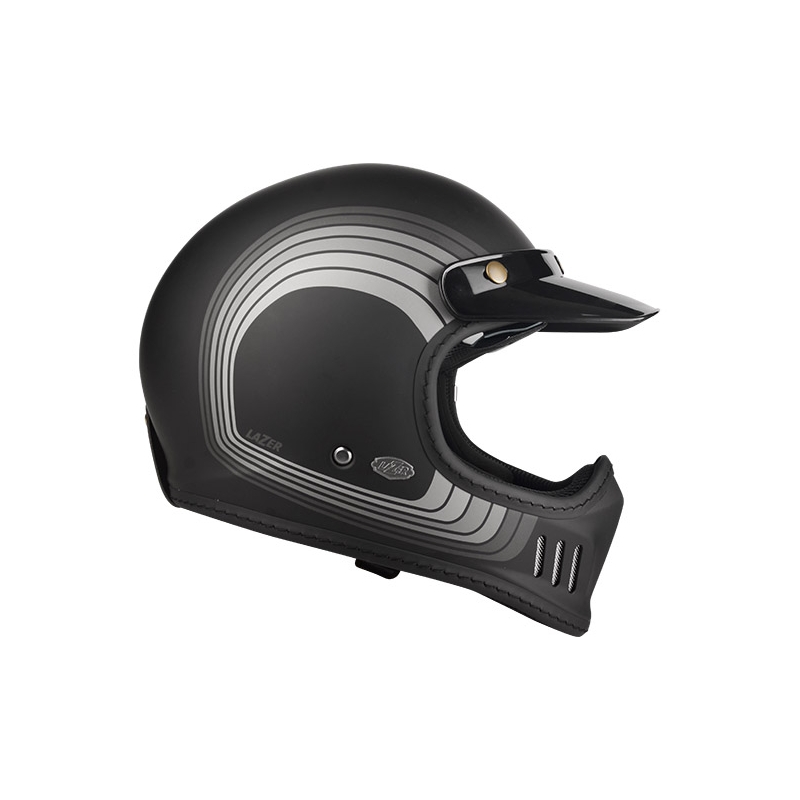 Motorradhelm Lazer Cross TT Line schwarz-grau Ausverkauf