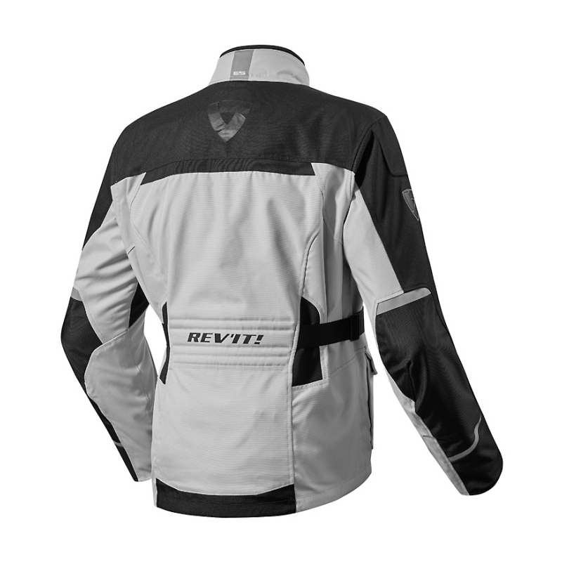 Revit Enterprise Silber und Schwarz Motorradjacke Ausverkauf