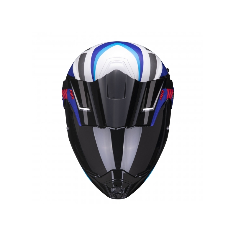 Klappbarer Endurohelm Scorpion ADX-1 Lontano blau-weiß
