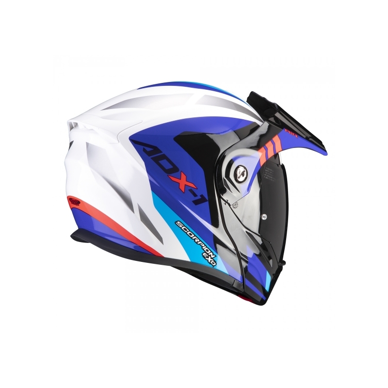 Klappbarer Endurohelm Scorpion ADX-1 Lontano blau-weiß