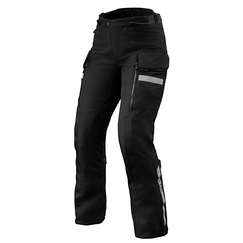 Revit Sand 4 H2O Motorradhosen für Frauen Schwarz Cropped Ausverkauf