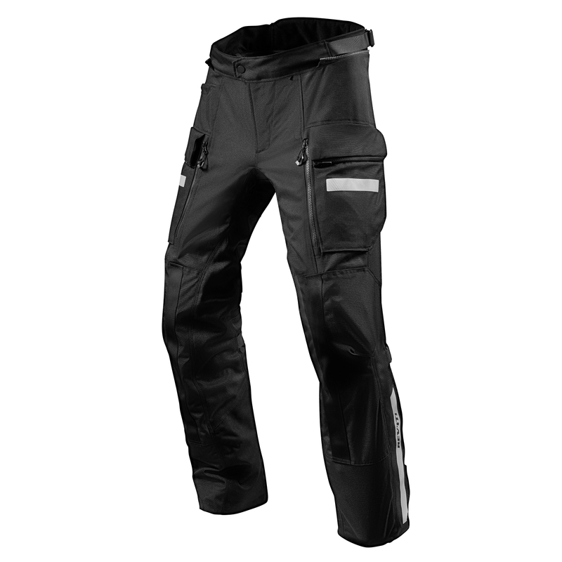Revit Sand 4 H2O Motorradhose schwarz verlängert Ausverkauf