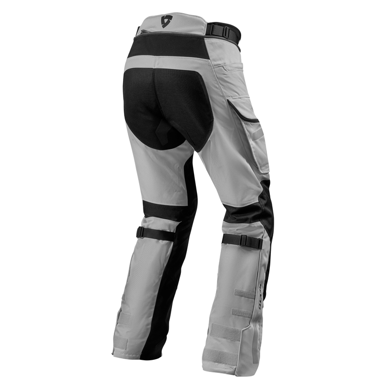 Revit Sand 4 H2O Motorradhose silber/schwarz kurz Ausverkauf