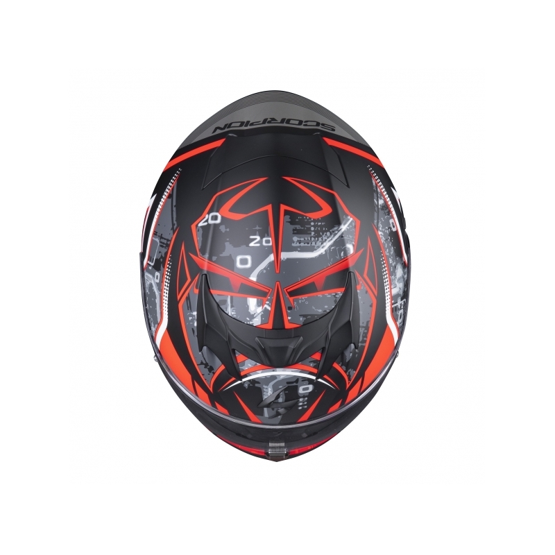 Integralhelm Scorpion EXO-520 AIR Fabio Quartararo Replica orange-schwarz-grau
