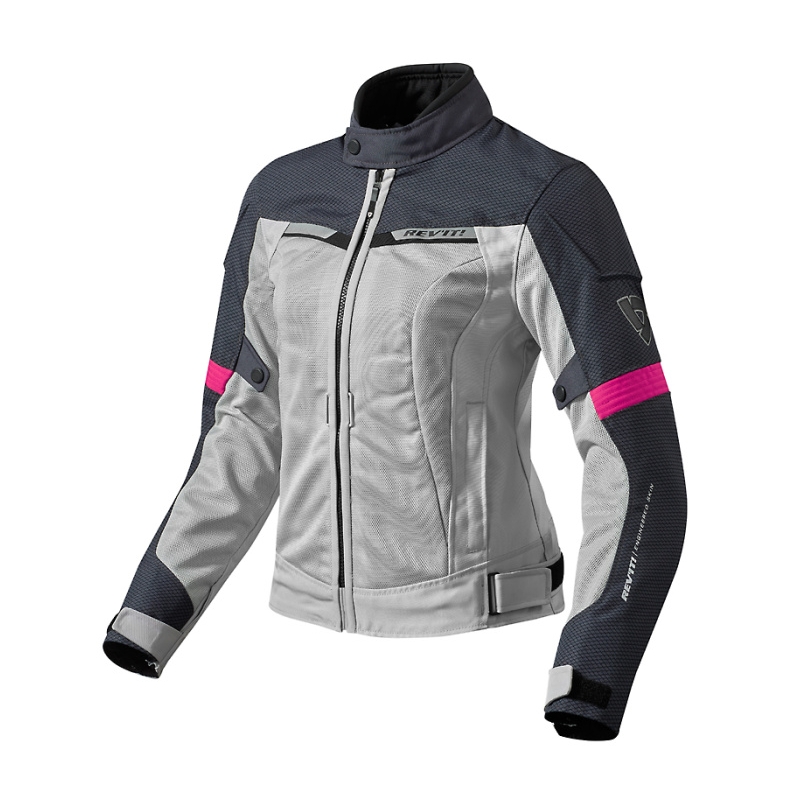 Damen Revit Airwave 2 Motorradjacke Silber und Lila Ausverkauf