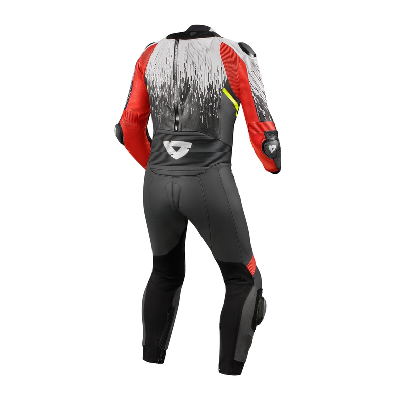 Einteiliger Jumpsuit Revit Quantum 2 schwarz-weiß-fluorrot Ausverkauf