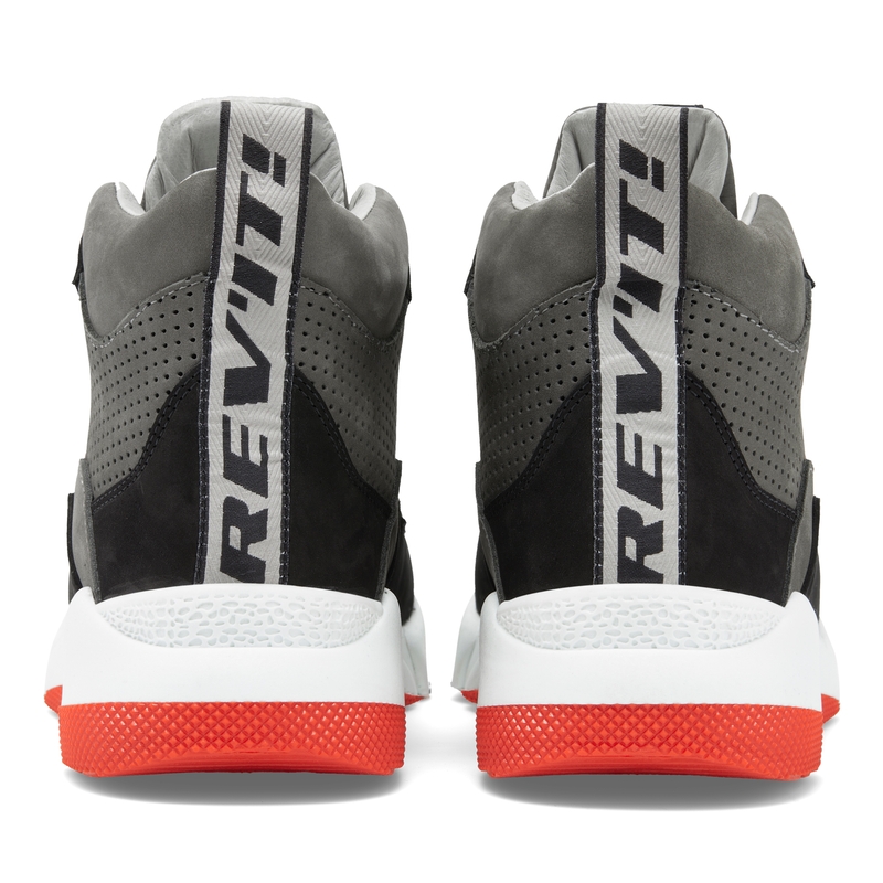 Revit Astro schwarz-grau-fluorrote Motorradstiefel