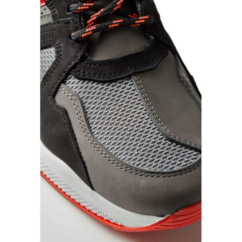 Revit Astro schwarz-grau-fluorrote Motorradstiefel