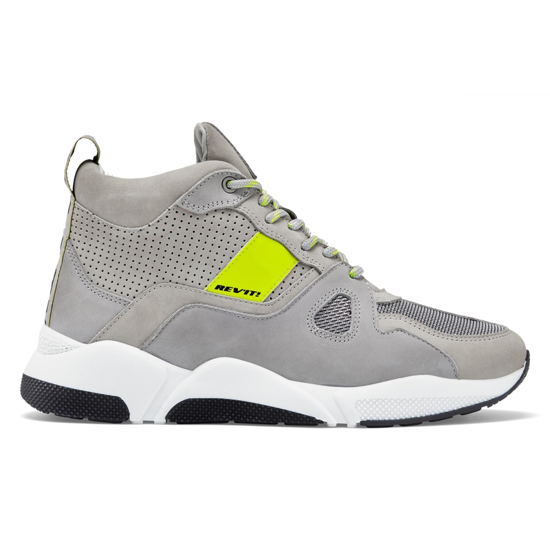 Revit Astro Motorradschuhe Grau-Beige-Fluogelb