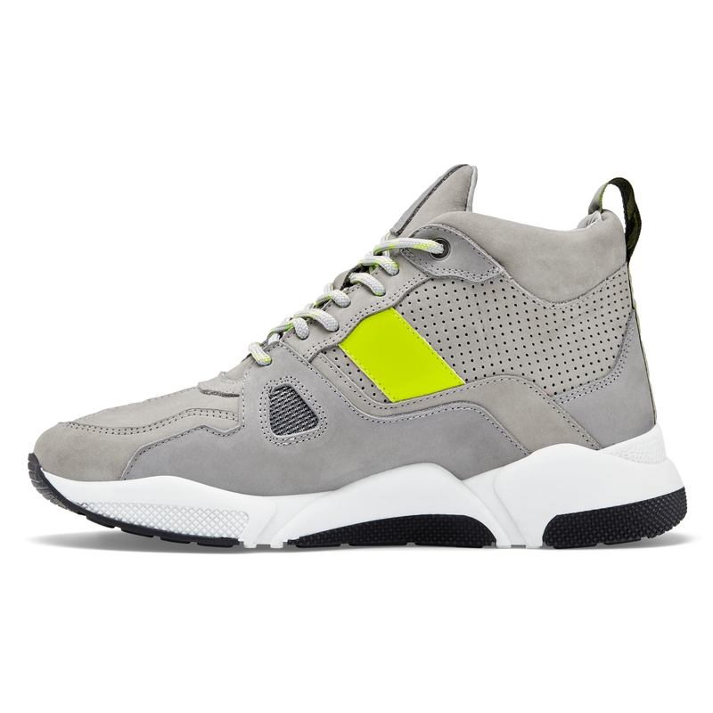 Revit Astro Motorradschuhe Grau-Beige-Fluogelb