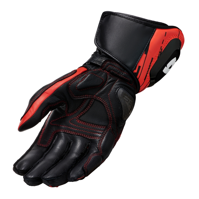 Motorradhandschuhe Revit Quantum 2 schwarz-fluorrot Ausverkauf
