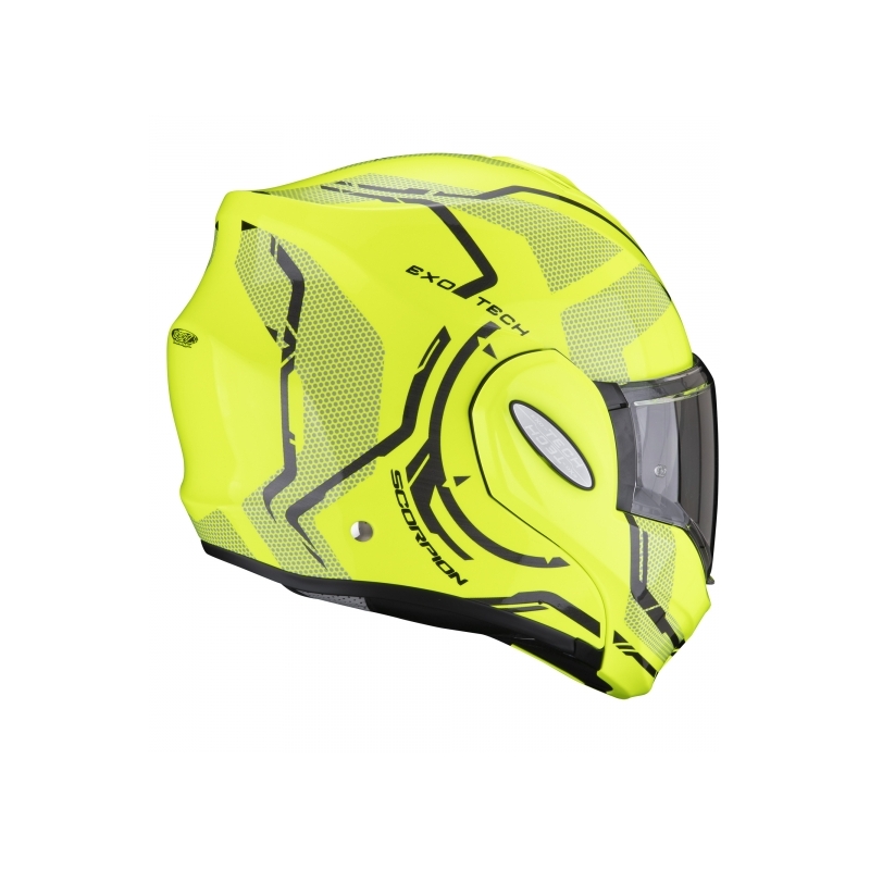 Scorpion EXO-TECH Square fluo gelb tipping Helm