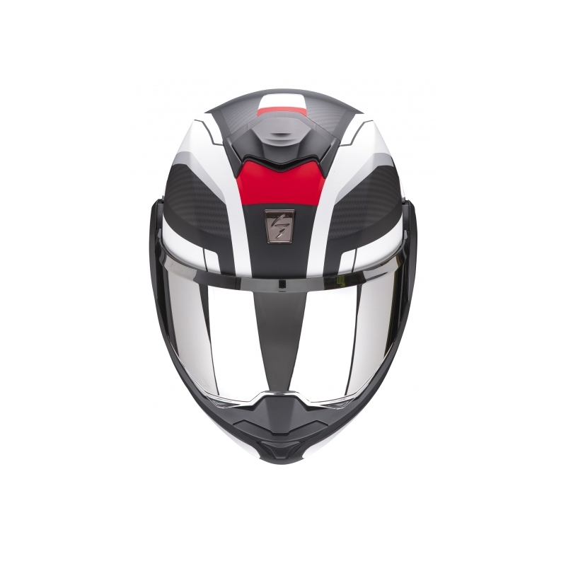 Klapphelm Scorpion EXO-TECH Trap schwarz-weiß-rot