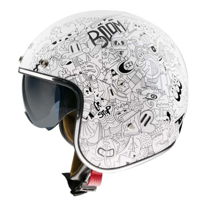 MT LeMans 2 SV Extreme White Open Motorradhelm Ausverkauf