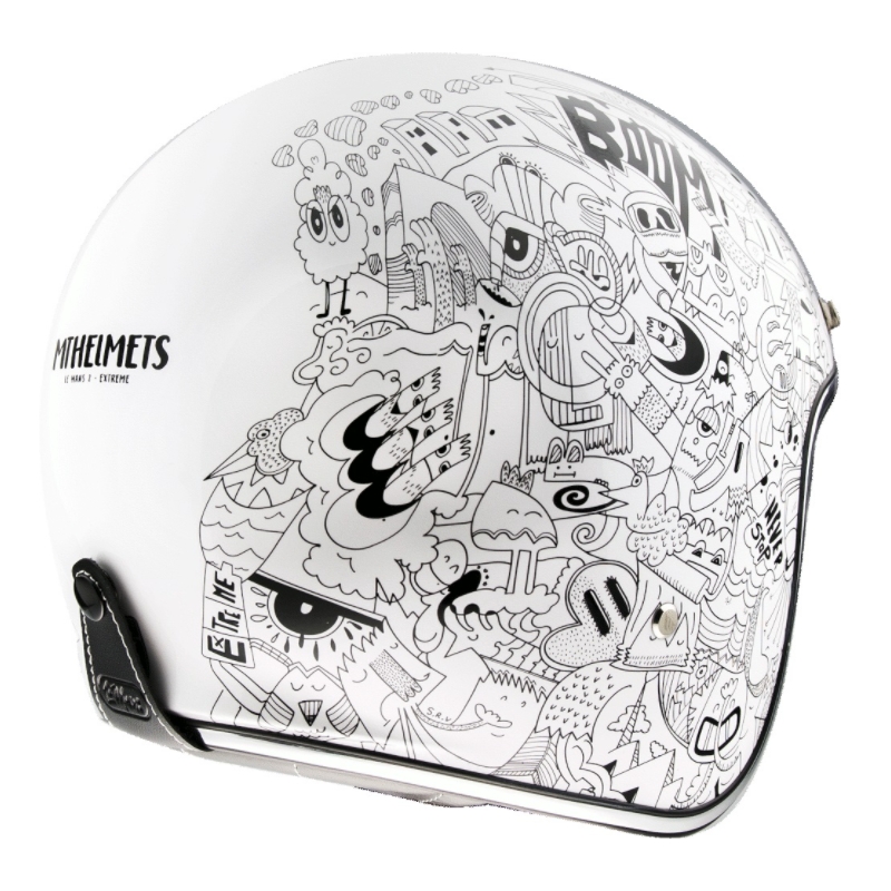 MT LeMans 2 SV Extreme White Open Motorradhelm Ausverkauf