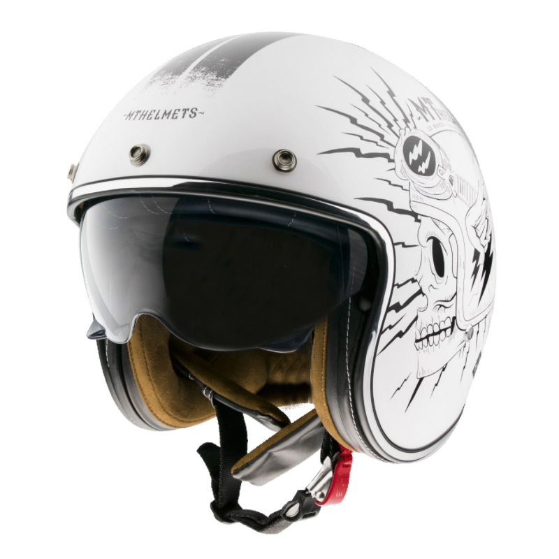 MT LeMans 2 SV Diler White Open Motorradhelm
