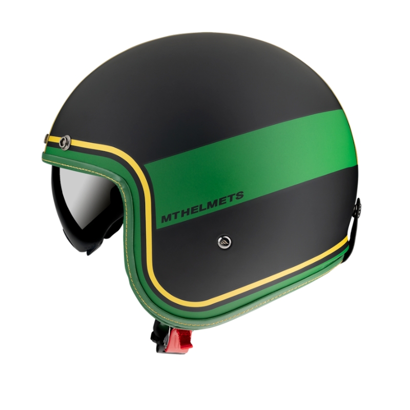 Offener Helm MT LeMans 2 SV Tant schwarz-gelb-grün