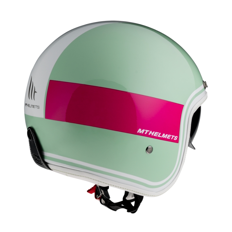 Open Helm MT LeMans 2 SV Tant grün-weiß-rosa Ausverkauf
