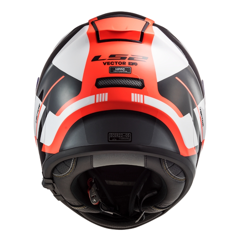 Integralhelm LS2 FF397 FT2 Automatik weiß-orange-schwarz