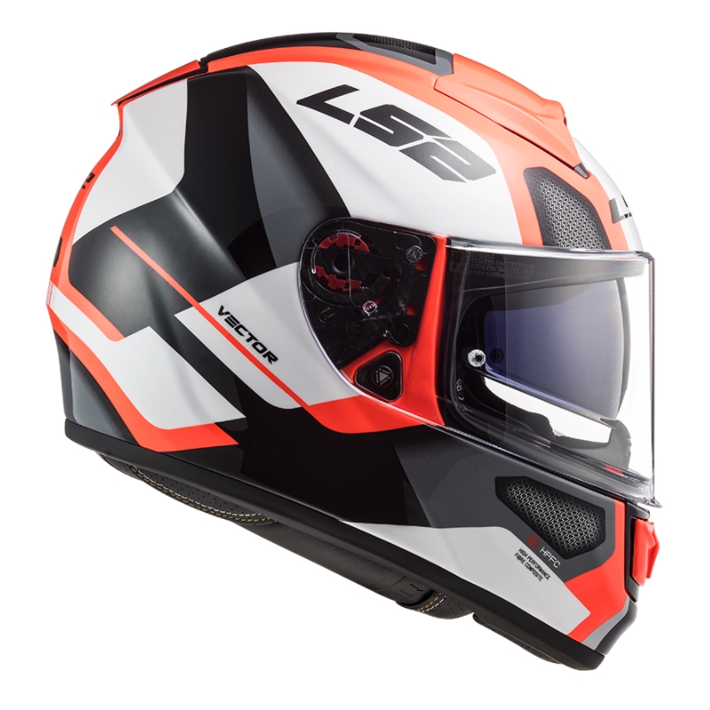 Integralhelm LS2 FF397 FT2 Automatik weiß-orange-schwarz