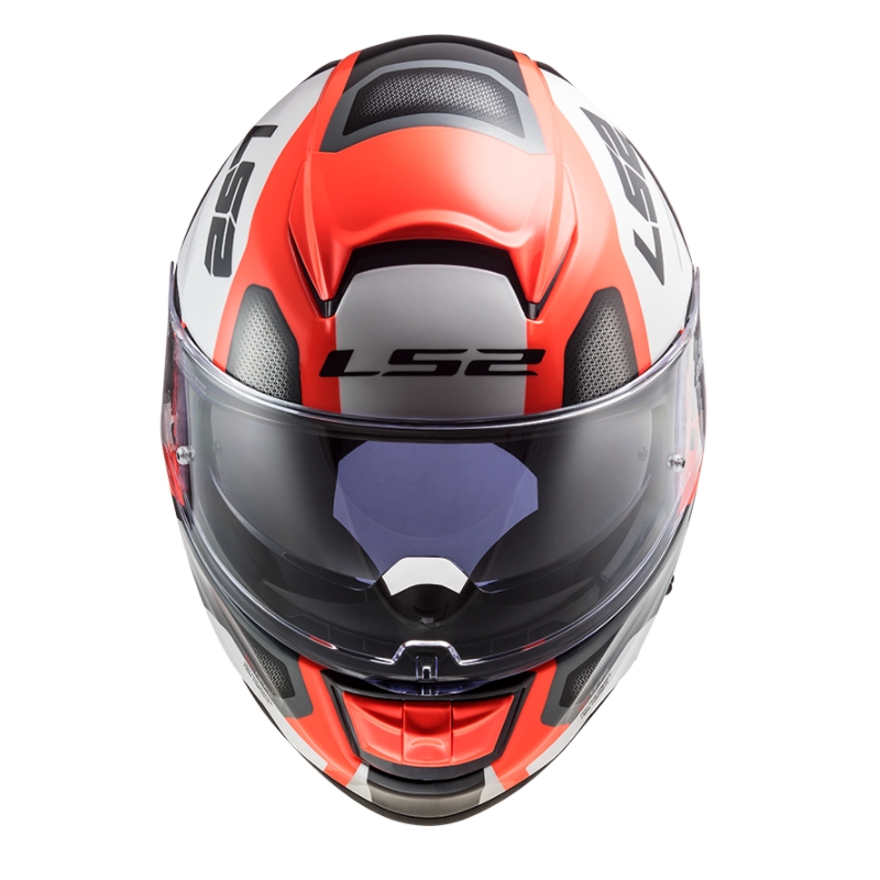 Integralhelm LS2 FF397 FT2 Automatik weiß-orange-schwarz