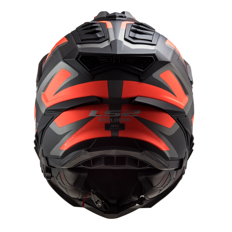 Enduro-Helm LS2 MX701 Explorer Alter schwarz-orange-grau