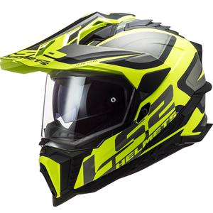 Enduro-Helm LS2 MX701 Explorer Alter schwarz-grau-fluo gelb