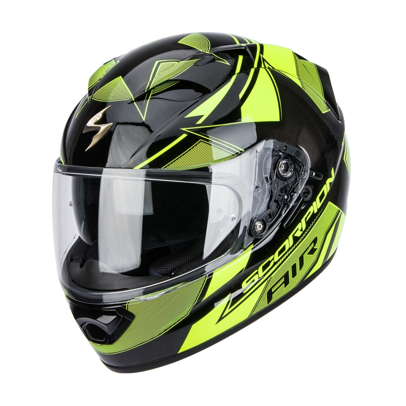 Moto Integralhelm Scorpion EXO-1200 Stella schwarz-fluo gelb