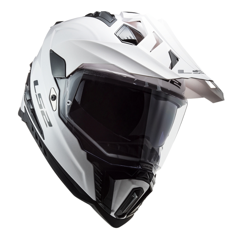 Enduro-Helm LS2 MX701 Explorer Festes Weiß